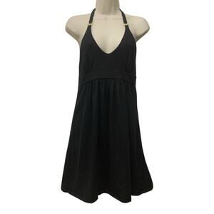 Victoria’s Secret Bra Tops Halter Dress Women’s size Small Black Y2K